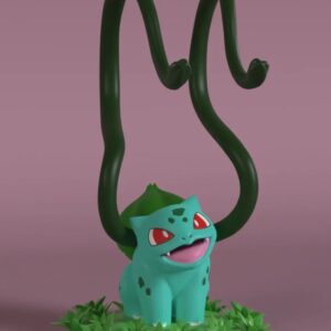 Bulbasaur-Themed Controller & Headphone Stand | Cute Gaming Accessory
