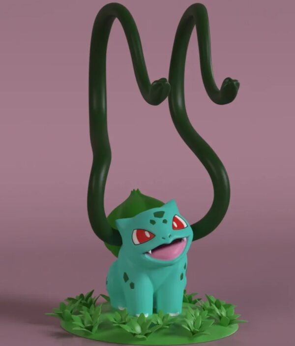 Bulbasaur-Themed Controller & Headphone Stand | Cute Gaming Accessory