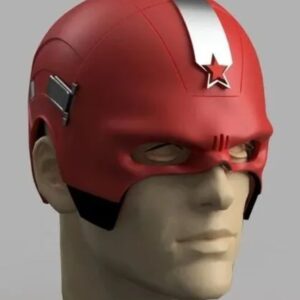 Red Guardian Cosplay Helmet
